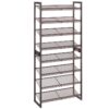 Metal Shoe Rack, 8 Tier Shoe Rack for Closet, Holds 24-32 Pairs of Shoes, 29.5" W x 11.6" D x 63" H, Stackable, for Entryway, Hallway, Living Room Bronze