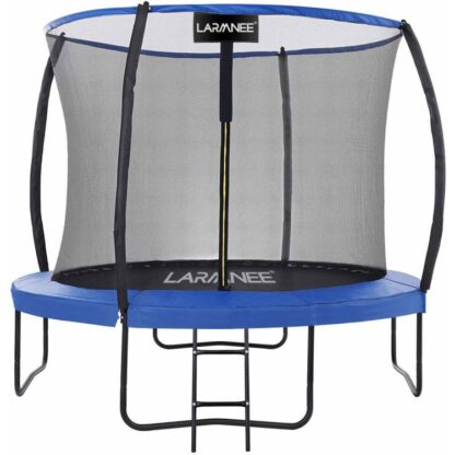 trampolína, Záhradná tranpoline pre priemer detí 244 cm, Kompletná súprava s ochrannou sieťou, Rebrík, Ochranný vankúšik, Záhrada,