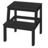 Escabeau pour enfants, Tabouret d'apprentissage de la propreté pour enfants avec poignées, Coussinets antidérapants pour la sécurité, Marches grandes et épaisses, Two Step Toddler's Stool, pour évier, Salle de bain, Chambre à coucher, Noir