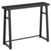 39.4 Table console étroite, Table d'entrée avec rangement, Table de foyer, Table de canapé, Derrière la table du canapé, Cadre robuste, Facile à assembler, Noir