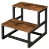 tabouret de pas de l'enfant, tabouret de pas pour tout-petit, tabouret en bois d'entraînement pour enfants, pour salle de bain, cuisine, chambre à coucher, robuste et stable, marron rustique