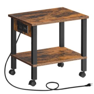 3-Tier Printer Stand With Storage - 21.6x15.7x32.2 Inch Home Office Organizer