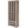 shoe storage cabinet, shoe organizer with 28 cubes and hooks, 10 tier shoe rack for closet, holds 27-30 pairs of shoes, for entryway, living room, bedroom,