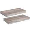 scaffali galleggianti, set di scaffali da parete di 2, 15.7 Scaffale sospeso pollici con parentesi invisibili, per il bagno, camera da letto, toilette, cucina, ufficio, arredamento del soggiorno, Grair