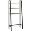 au-dessus du rangement des toilettes, 3 Organisateur de salle de bain sur les toilettes avec pieds réglables, Rack de toilettes multifonctionnelles industrielles, Organisateur de stockage de salle de bain, facile à assembler, Grille