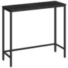 consolle stretta, 29.5" Display laterale piccolo divano di ingresso per il corridoio, camera da letto, soggiorno, foyer, nero