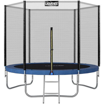 Trampoline Diameter 244/305/366 cm, Children's Trampoline Outdoor with Safety Net, le clúdach imeall agus dréimire, Gabh gabhálais, suas go dtí 150