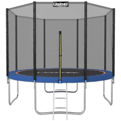 Trampoliinin halkaisija 244/305/366 cm, Lasten trampoliini ulkona turvaverkossa, reunan kansi ja tikkaat, Tarvikkeet, jopa 150