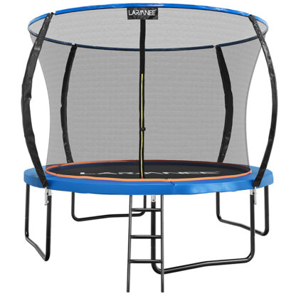Outdoor Trampoline Diameter 366 CM με δίχτυ ασφαλείας, Προστατευτικά μαξιλάρια, Σκάλα, Ικανότητα 150 κιλά, για