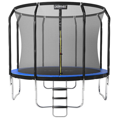Outdoor Garden Tranpoline, Lárlíne 366 cm, le glan sábháilteachta, Druachán, Cúisín cosanta, Poist faoi chumhdach, Trealamh aclaíochta, Sábháilte, Facht, Daoine fásta,