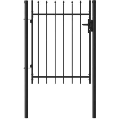 Hageport, Sinkbelagte gjerdedører, Port, 106 x 100 cm (L x h), med håndtak, Kobberlås av høy kvalitet, 3 Nøkler, Enkel å installere, Grønn
