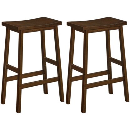 Conjunto de fezes de bar 2, Cadeiras de barra de bambu, 26 POLENTES DA CURTO DE CONUZ, fezes de sela, para sala de estar, sala de jantar, Sala de festa, estilo industrial, Mocha
