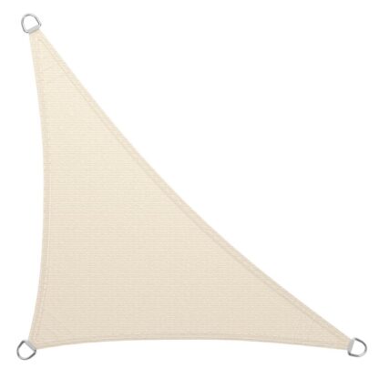 15X15x21ft Triantán Seol Scátha Sun, Fáinní d durable, Ceannbhrat scáth PATIO, 95% Bloc UV, Scáth éadach fabraice, Windproof & Aer tréscaoilte, Gairdín, Deic, beige