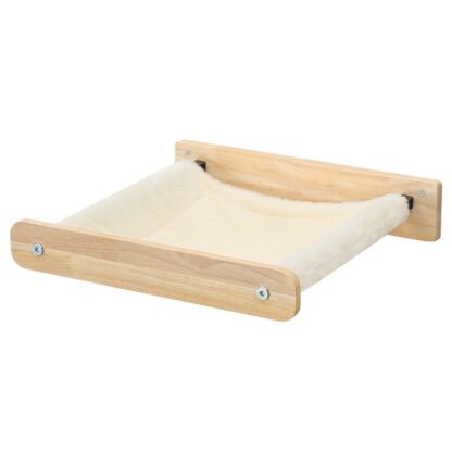 Katt hengekøye, Kattevindu abbor med mykt stoff, 15" L x 12.6" W, Hyller i tre katt, Enkel å installere, Holder opp til 40 lb, for kattunge, Medium og store katter, Naturlig