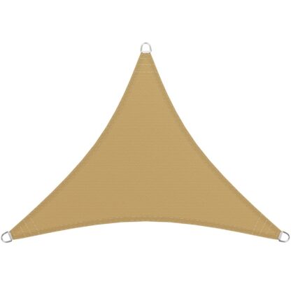 16' x 16' x 16' Güneş Gölgesi Yelken Üçgeni, Veranda için Gölge Gölgelik, 95% UV Bloğu, Dayanıklı D-Halkalar, Kumaş Bez Ekran, Rüzgar Geçirmez ve Hava Geçirgen, Bahçe, Güverte, Kum