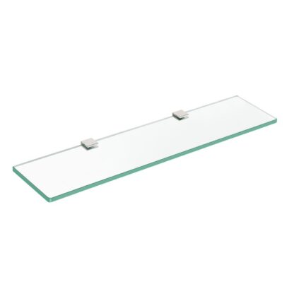 Glas Regal fir Buedzëmmer, 23.6 Zoll Buedzëmmer Helfen Mauer montéiert, Temperéiert Glas Regal, Schwiewend Regal fir Buedzëmmer, Toilette, Raum decor, Sëlwer