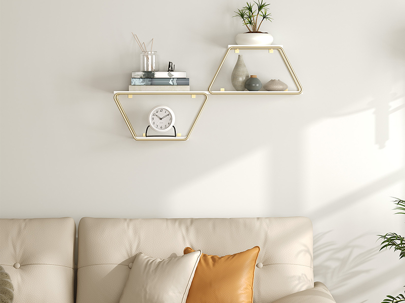 Double-Layer Floating Shelves