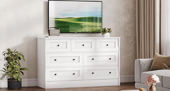 white dresser
