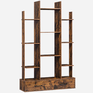 bookshelf with cabinet