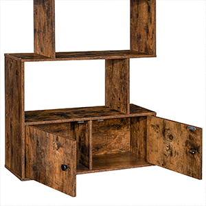 s-shaped bookcase