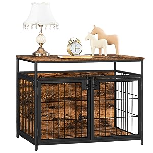 Table de bout en cage pour chien