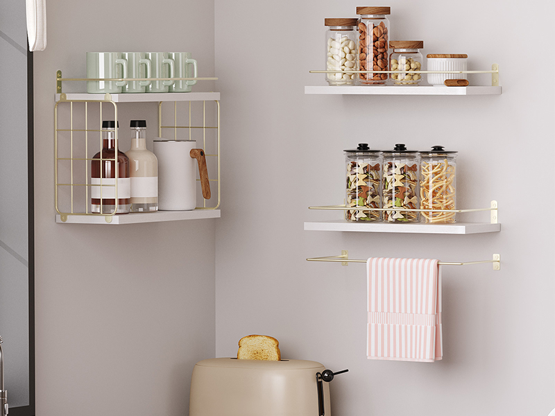 wall mounted floating shelves