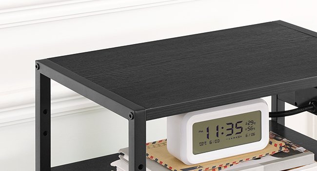 Open Shelves Wide top and middle shelves offer the ideal place for your printer, scanner etc.