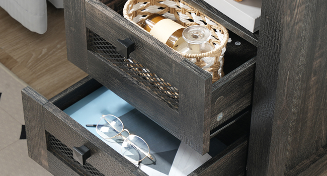 end table with charging station