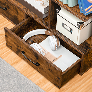 rustic wooden bookshelf