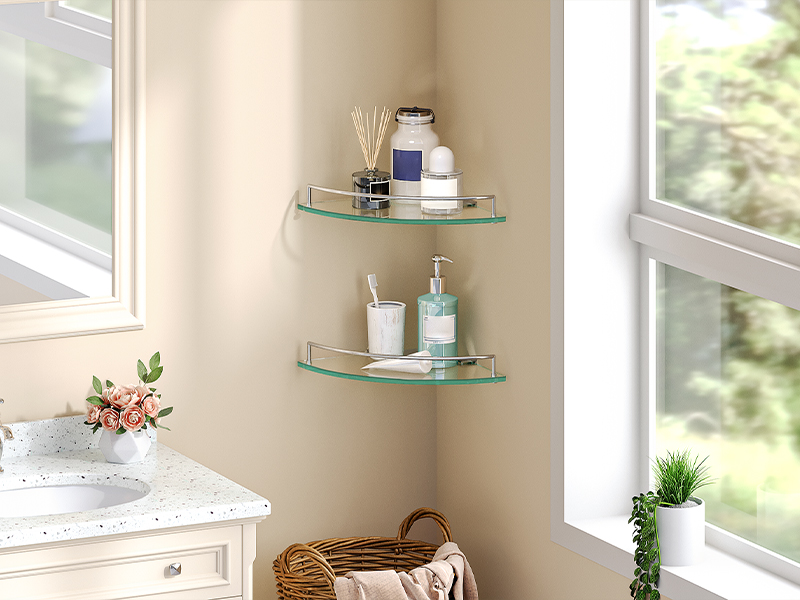 wall mounted shelves set of 2