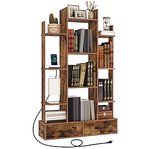 Bücherregal mit Schrank