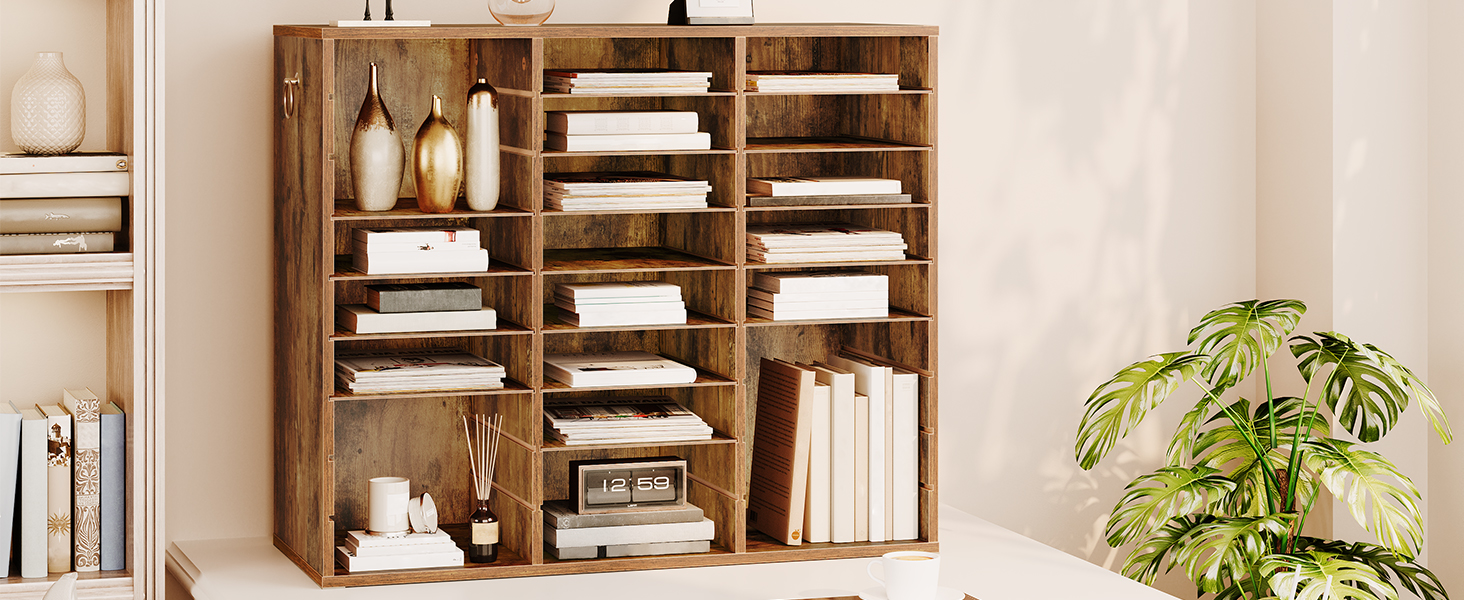 Wooden Literature Organizer