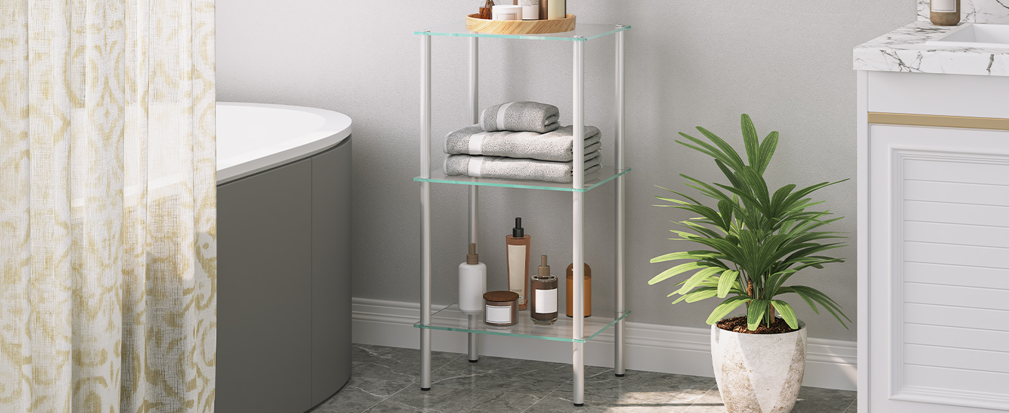 bathroom shelf