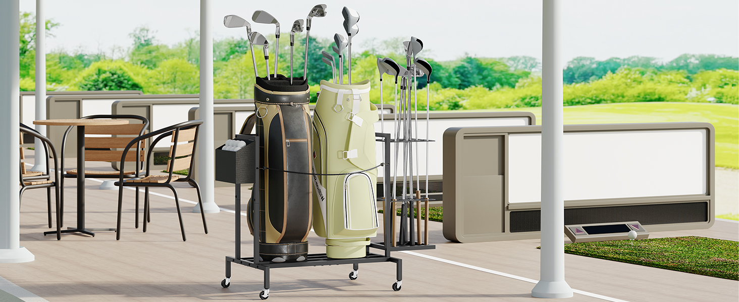 golf club storage rack for garage