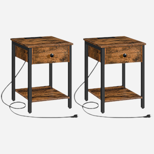 nightstand with charging station