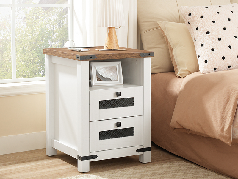 end table with charging station