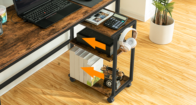 printer stand durable rustic surface