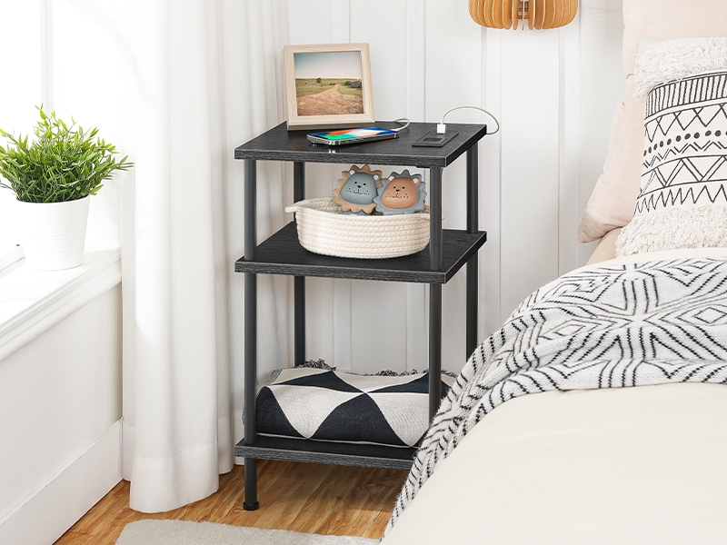 end table with charging station