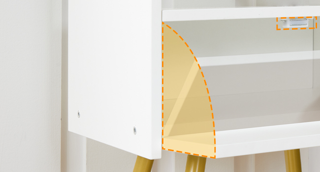 nightstand with charging station