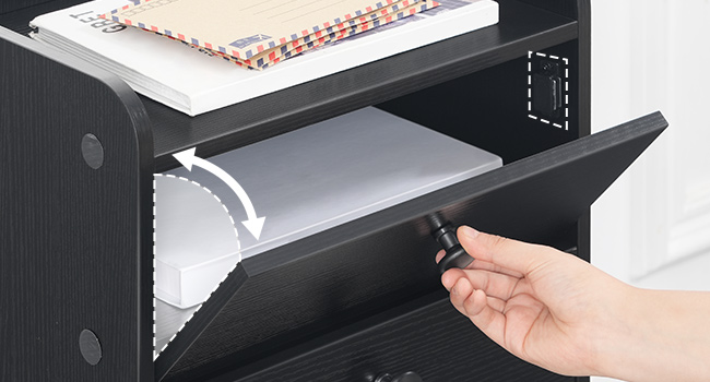 table d'appoint avec station de recharge