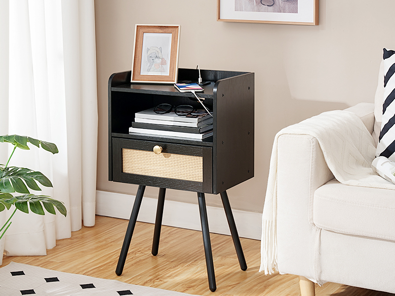 Nightstand with Charging Station