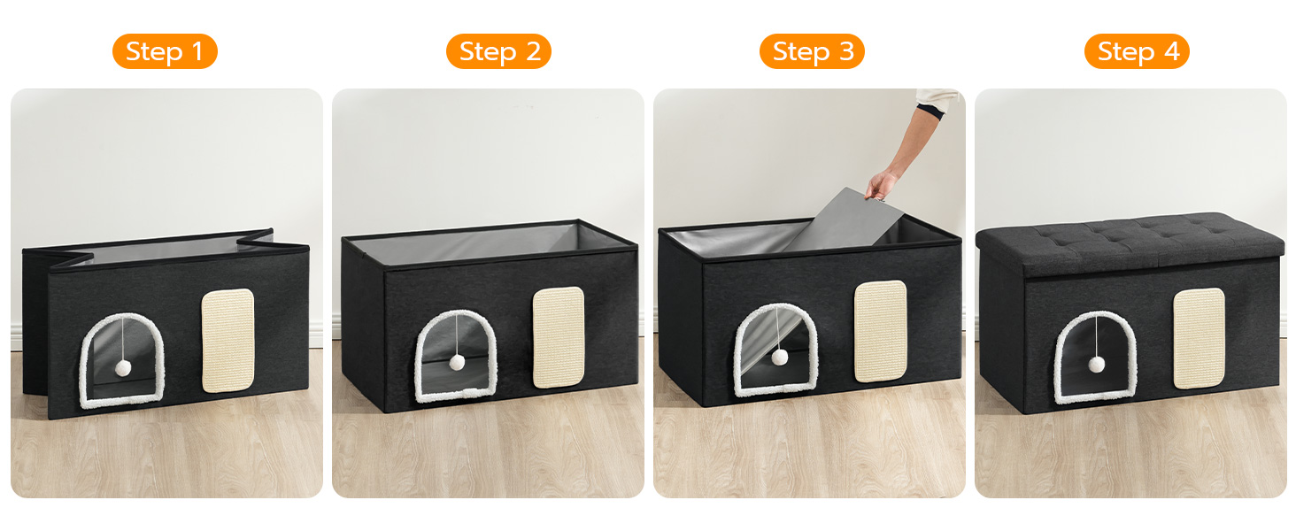 cat litter box enclosure