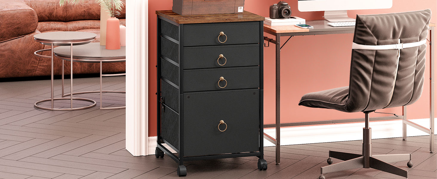 4-drawer chest dresser, irattartó szekrény, mobile office cabinet