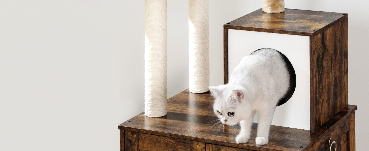 Cat Villa with Scratching Posts