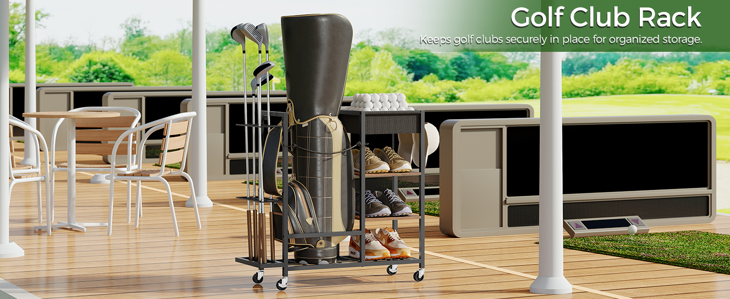 Organizzatore di stoccaggio da golf