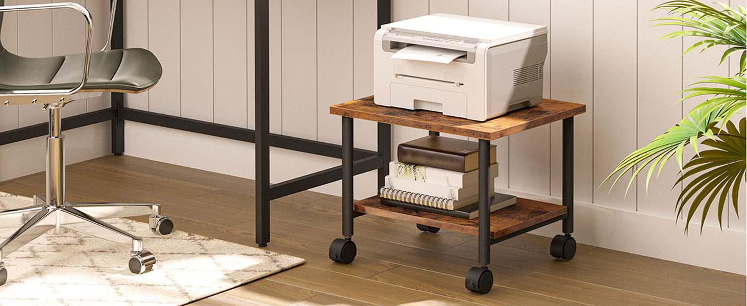 2 tier printer stand
