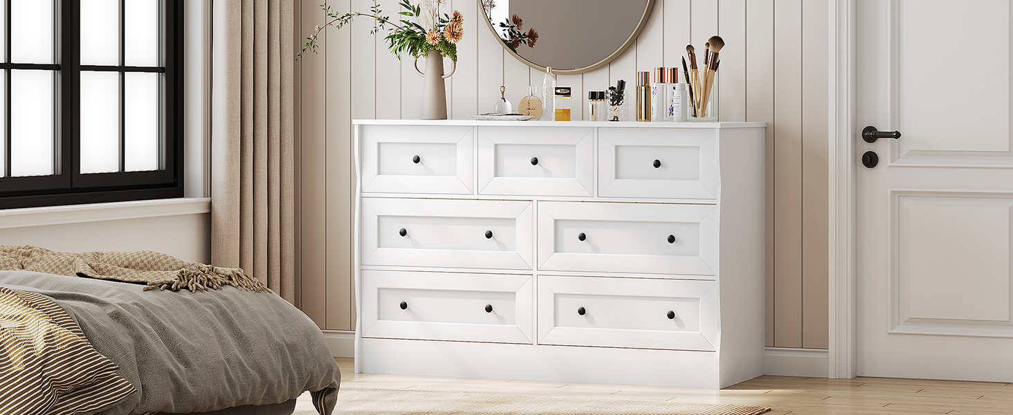 white dresser