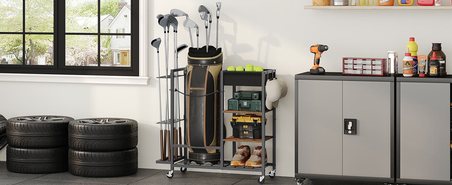 Organizzatore di stoccaggio da golf