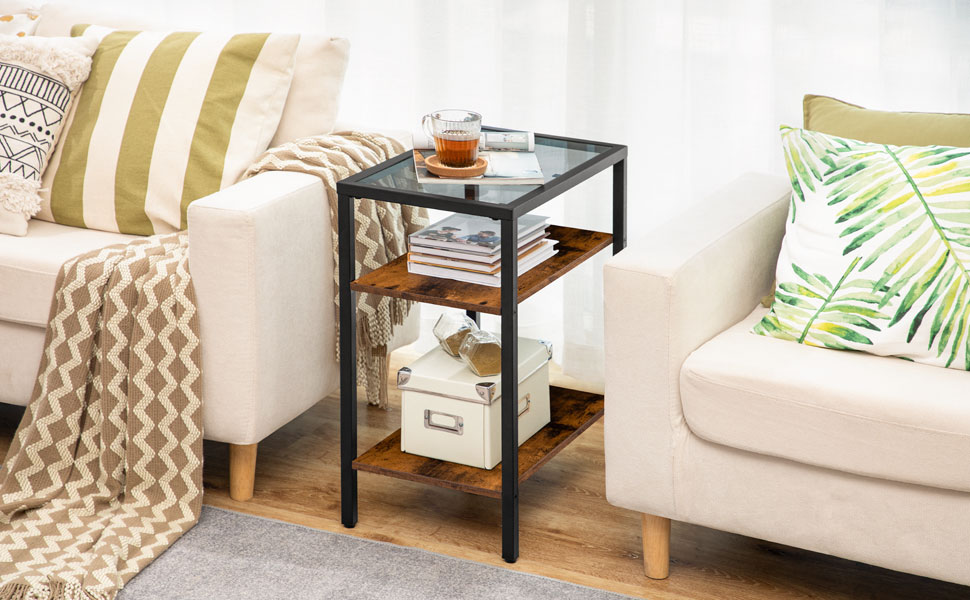 narrow side table for sofa