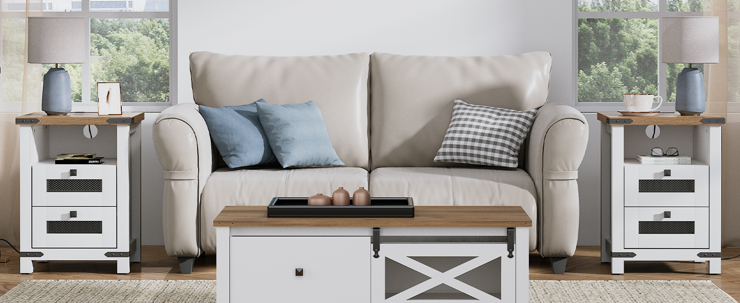 Nightstand with Charging Station